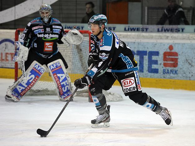 Daniel Mitterdorfer (Liwest Black Wings Linz) und (EC VSV), EHC Liwest Black Wings Linz vs EC VSV, Play-Offs, Viertelfinale 