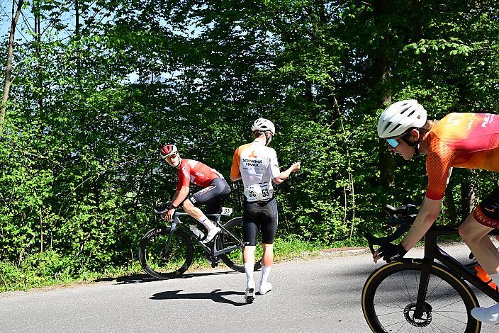 sturz von Raphael Kokas (AUT, Schwingshandl Intralogistics) Herren Elite, U23, Road Cycling League Austria, 15. GP Vorarlberg