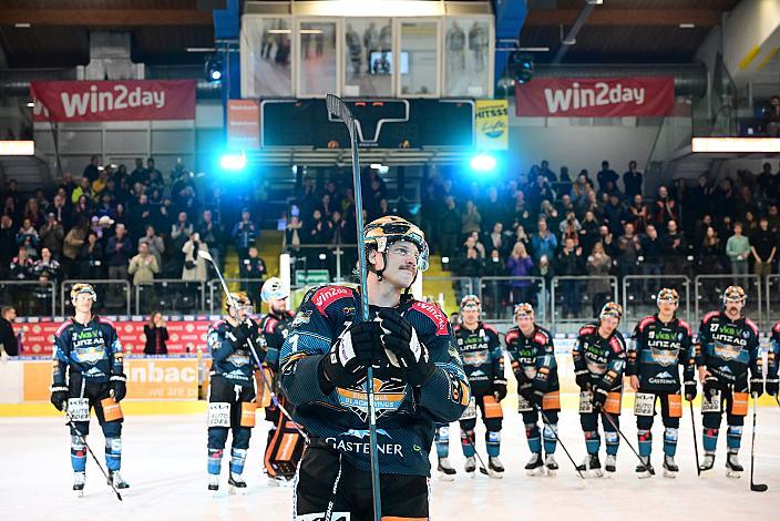 Brian Lebler (Steinbach Black Wings Linz) Rekordtorschütze der ICE Hockey League, Steinbach Black Wings Linz vs HC Pustertal Woelfe, ICE Eishockey Liga, Linz AG Eisarena