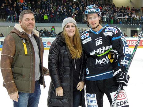 Spieler des Abends Stefan Gaffal, EHC Liwest Black Wings Linz vs EC VSV, Pick Round