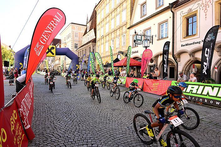 25. Int. ASVÖ - HRINKOW City Kriterium Steyr, MTB-Nachwuchs vom Laufrad bis U17, ÖRV, Radsport, Mountainbike, ELITE Rennrad