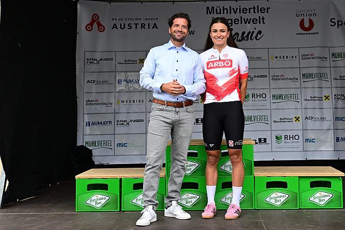 Führende und Gesamtsiegerin der RCLA Damen Elite, U23, Tabea Huys (AUT, Tirol Woman Cycling), Road Cycling League Austria, Königswiesen