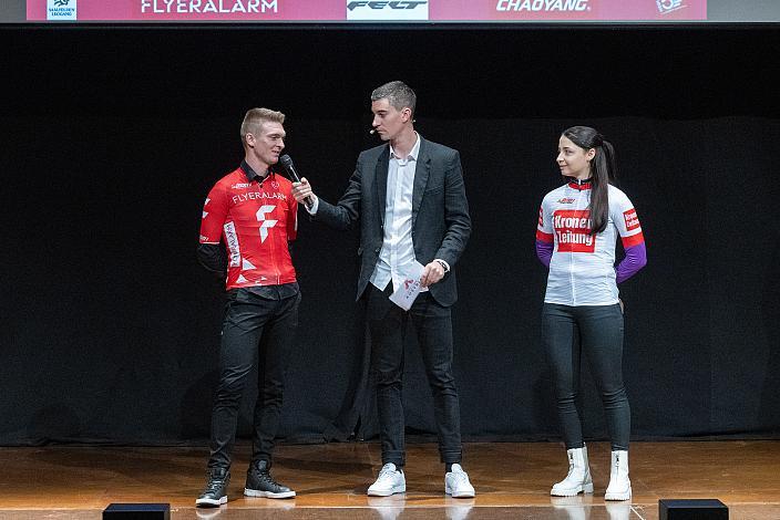 Jaka Primozic (SLO, Hrinkow Advarics), Elisa Winter (AUT, Union Raiffeisen Radteam Tirol), Cycling Austria, 2023 Cup Ehrungen, Radsport