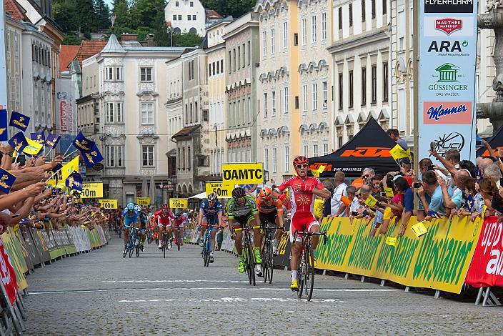 Sprintsieger Clement Venturini (FRA, Cofidis Solutions Credit) 2. Etappe Mondsee - Steyr, 68. Int. Österreich-Rundfahrt-Tour of Austria (2.1)