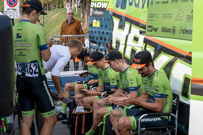 Team Hrinkow Advarics  Meeting vor dem Rennen 2. Veneto Classic, Treviso - Bassana del Grappa, Veneto, ITA 190km