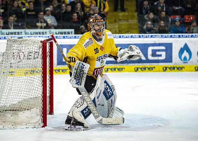 Im Bild: Tormann Ryan Zapolski (spusu Vienna Capitals) Eishockey,  EHC Liwest Black Wings Linz vs Spusu Vienna Capitals