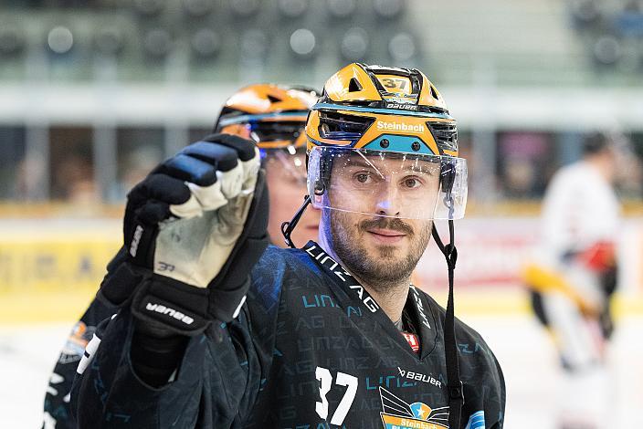 Andreas Kristler (Steinbach Black Wings Linz) Steinbach Black Wings Linz vs Bemer Pioneers Vorarlberg, Linz AG Eisarena 