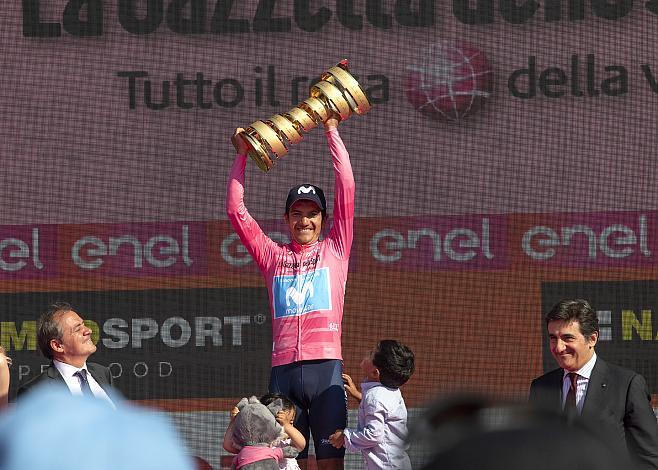 Richard Carapaz (ECU, Movistar Team) Sieger des 102.  Giro, Giro d Italia, Radsport, 102. Giro d Italia - 21. Etappe Zeitfahren 