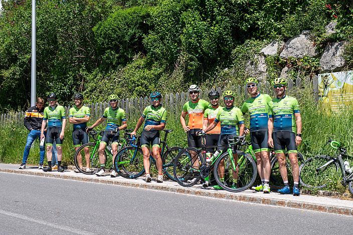 Fans des Team Hrinkow Advarics Cycleang  3. Etappe Traun - Hinterstoder, Int. Raiffeisen Oberösterreich Rundfahrt UCI Kat. 2.2