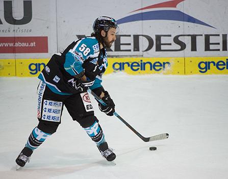 Sebastien Piche (EHC Liwest Black Wings Linz), EHC Liwest Black Wings Linz vs HC TWK Innsbruck  Die Haie