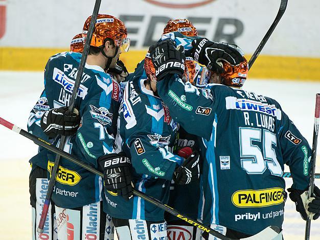 Linz feiert, EHC Liwest Black Wings Linz vs HCB Suedtirol 