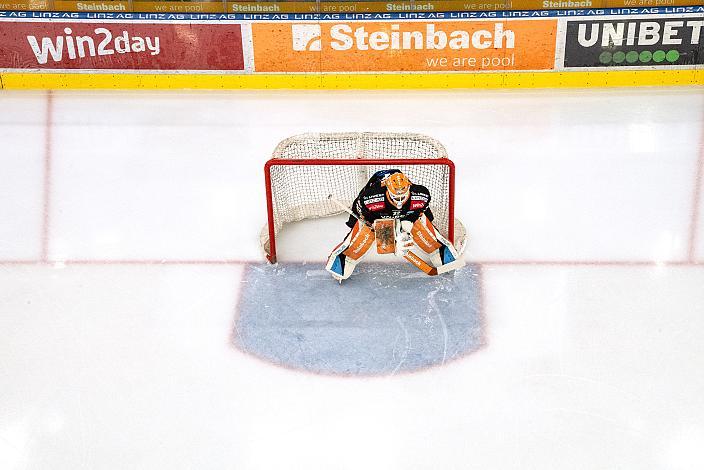 Tormann Rasmus Tirronen (Steinbach Black Wings Linz) Steinbach Black Wings Linz vs HCB Südtirol Alperia, Viertelfinale, 6. Runde ICE Hockey League, Linz AG Eisarena 