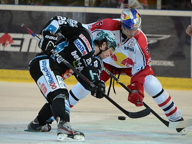 Rob Hisey, Linz und Michael Raffl, Salzburg, Red Bull Salzburg vs Liwest Black Wings Linz