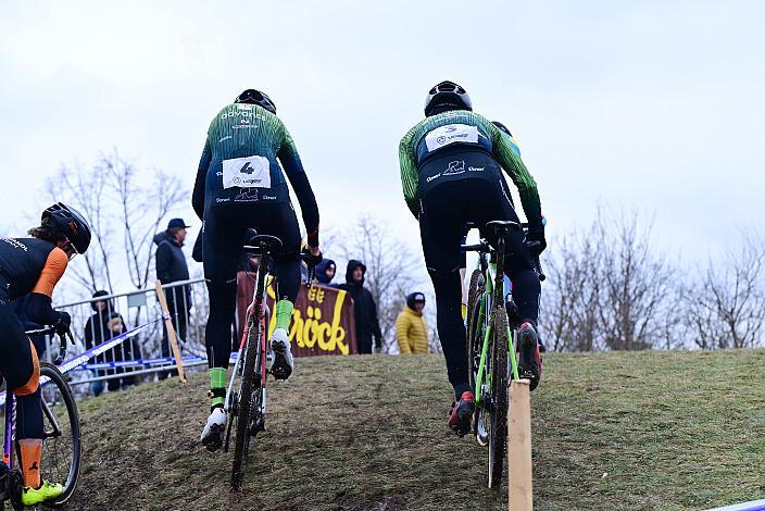 Jakob Reiter (AUT, Hrinkow Advarics)  Dominik Hödlmoser (AUT, Hrinkow Advarics) Rad Cyclo Cross, ÖSTM/ÖM Querfeldein, Ciclo Cross, Cycling Austria, Maria Enzersdorf, NÖ