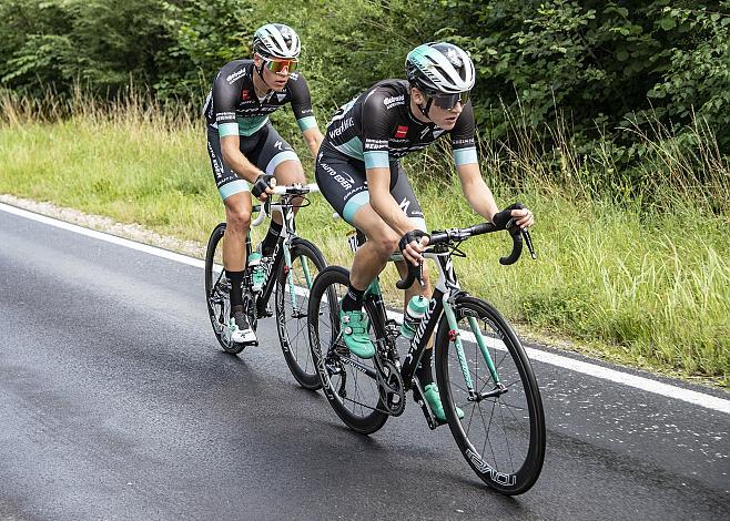 Leslie LÃ¼hrs und Linus Rosner (GER, Team Auto Eder Bayern), 3. Etappe Bad Wimsbach - Gmundner Berg, OberÃ¶sterreich Junioren Rundfahrt