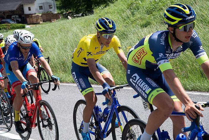 Michal Schlegel (CZE, Team Elkov Kasper) im Gelben Raiffeisen Trikot des Gesamtführenden 3. Etappe Traun - Hinterstoder, Int. Raiffeisen Oberösterreich Rundfahrt UCI Kat. 2.2