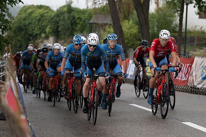 Daniel Lehner (AUT, Team Felbermayr Simplon Wels), Daniel Turek (CZE, Team Felbermayr Simplon Wels) im Roten Trikot des Ligaführenden, Radsport, Herren Radliga, Ranshofen, 23. Braunauer Radsporttage