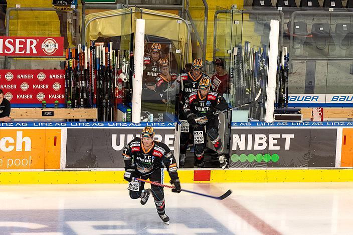 Brian Lebler (Steinbach Black Wings Linz) Steinbach Black Wings Linz vs EC iDM Wärmepumpen VSV, 1. Runde, Steinbach Black Wings Linz, Linz AG Eisarena 