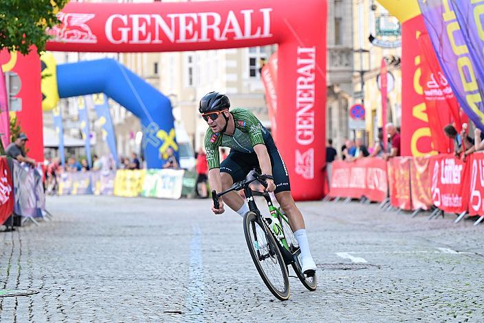 Loic Bettendorff (LUX, Hrinkow Advarics) gewinnt in Steyr, 27. Int. ASVÖ - HRINKOW City Kriterium Steyr, Herren Elite, ÖRV, Radsport, Mountainbike, ELITE Rennrad