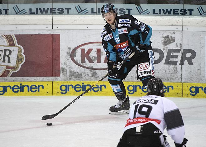 Troy Rutkowski (EHC Liwest Black Wings Linz) EHC Liwest Black Wings Linz vs Dornbirn Bulldogs