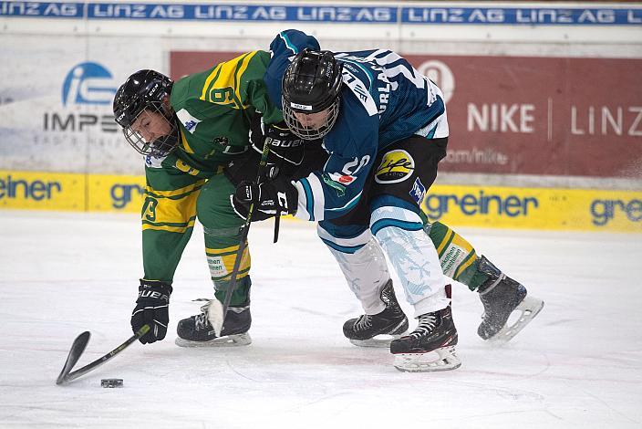 Christoph Burlac-Gogioiu (Eishockey Akademie Oberösterreich) Eishockey Akademie Oberösterreich vs EHC LustenauU16 Meisterschaft Oesterreich, U16 Nachwuchsliga, Eishockey,  