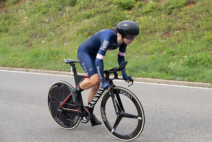 Siegerin Christina Schweinberger (AUT, Plantur-Pura)  Platz Elite Damen, Österreichische Meisterschaft Einzelzeitfahren, ÖRV, Novo Mesto, Slowenien