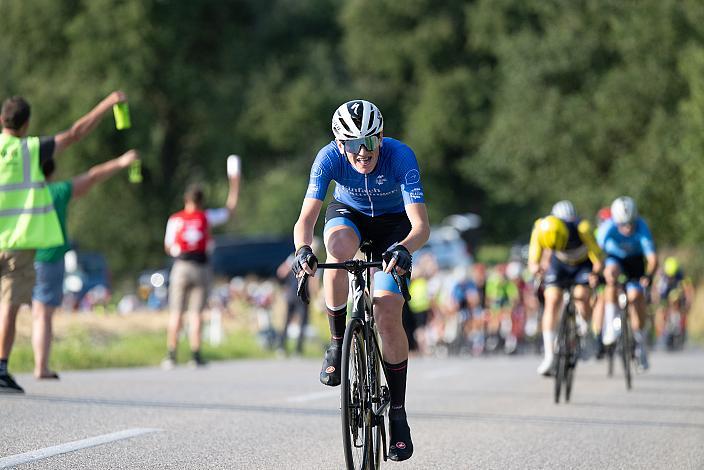 Adam Rafferty (IRL, Team 31 Jolly Cycles U19) im Punktetrikot, 1. B Etappe Traun - Marchtrenk, Int. OÖ Junioren Oberösterreich Rundfahrt 