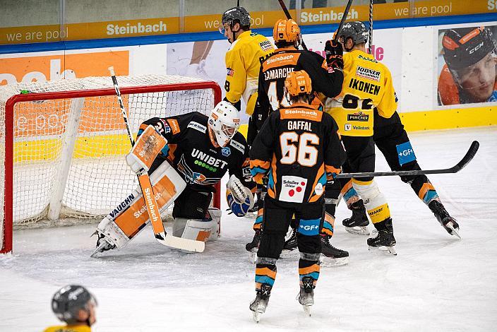 Tormann Jared Coreau (Steinbach Black Wings Linz) Steinbach Black Wings Linz vs HC Pustertal Wölfe, bet-at-home ICE Hockey League