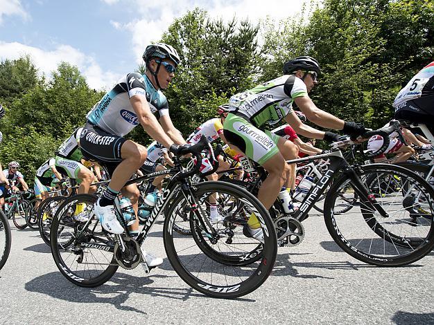 #25 Gianni Meersman, BEL, Omega Pharma Quick Step Cycling Team und #135 Matej Marin, SLO, Gourmetfein Simplon