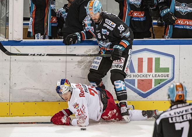 Yannic Pilloni (EC Red Bull Salzburg), Dan DaSilva (EHC Liwest Black Wings Linz) Red Bull Salzburg vs EHC Liwest Black Wings Linz 