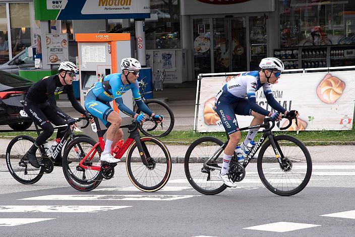 Michal Kukrle (CZE, Team Felbermayr Simplon Wels), Benjamin Eckerstofer (AUT, Soudal - Quickstep U23) Herren Elite, U23, Radliga, 62. Radsaison-Eröffnungsrennen Leonding, Oberösterreich 