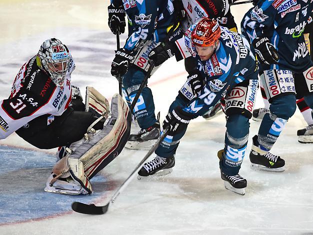 Gregor Baumgartner, scort, den Gamewinner, EHC Liwest Black Wings Linz vs HC Orli Znojmo, 2. Viertelfinale, Play-Off