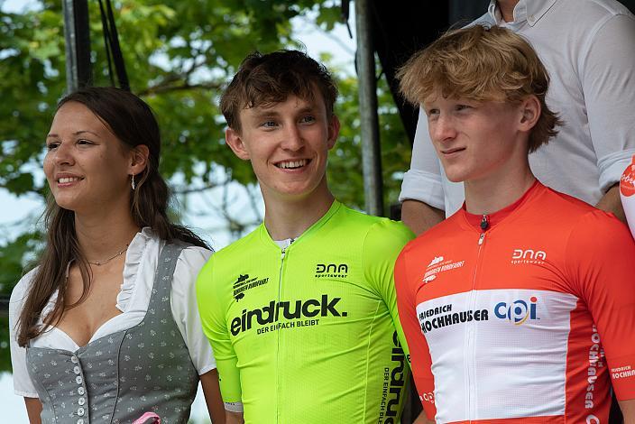 Alexander Hajek (AUT, Team Auto Eder), Sebastian Putz (AUT, Team Österreich), 46. Int. Keine Sorgen,  Junioren Rundfahrt UCI Kat. MJ 2.1, 3. Etappe Bad Wimsbach/Neydharting - Strass im Attergau