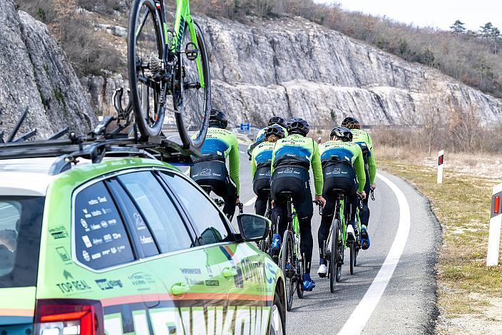 Marvin Hammerschmid (AUT), Raphael Hammerschmid (AUT), Jonas Rapp (GER), Johannes Rechenauer (GER), Riccardo Verza (ITA), Jaka Primozic (SLO), Michael Konczer (AUT), Stefan Kovar (AUT), Trainingscamp Porec, Kroatien, Team Hrinkow Advarics Cycleang, UCI Continental Team, 