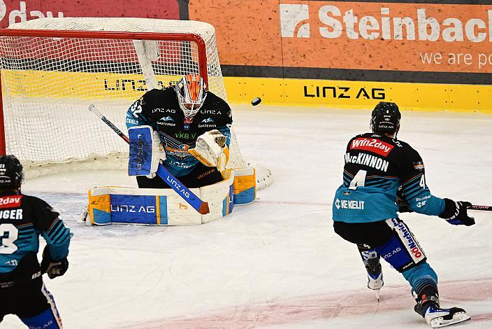 Tormann Rasmus Tirronen (Steinbach Black Wings Linz) 22. Runde ICE, Steinbach Black Wings Linz vs HK Olimpija Ljubljana, Linz AG Eisarena 