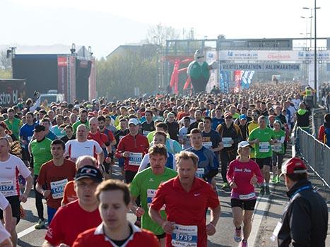 Start zum Marathon Linz