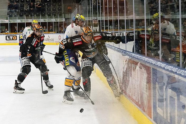 Gerd Kragl (Steinbach Black Wings Linz), Chris Collins (EC iDM Wärmepumpen VSV), Shawn St.Amant (Steinbach Black Wings Linz), Steinbach Black Wings Linz vs EC iDM Wärmepumpen VSV, 1. Runde, Steinbach Black Wings Linz, Linz AG Eisarena 