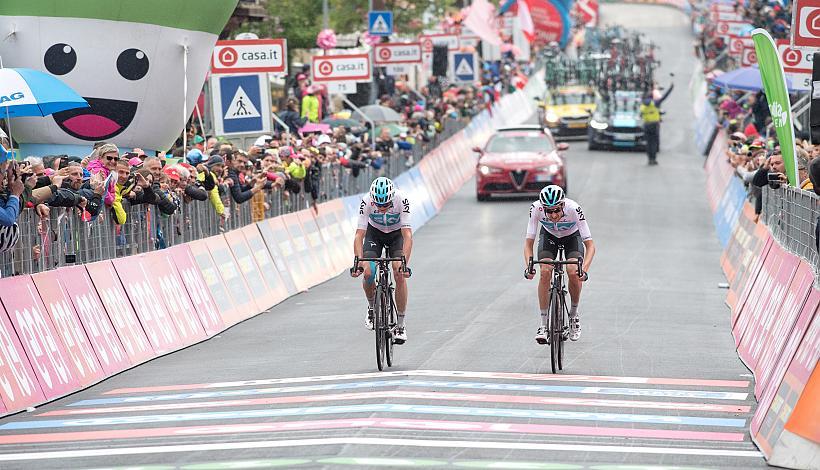 Christopher Froome (GBR, Team Sky), Wout Poels (NED, Team Sky)Tolmezzo -  Sappada 176km