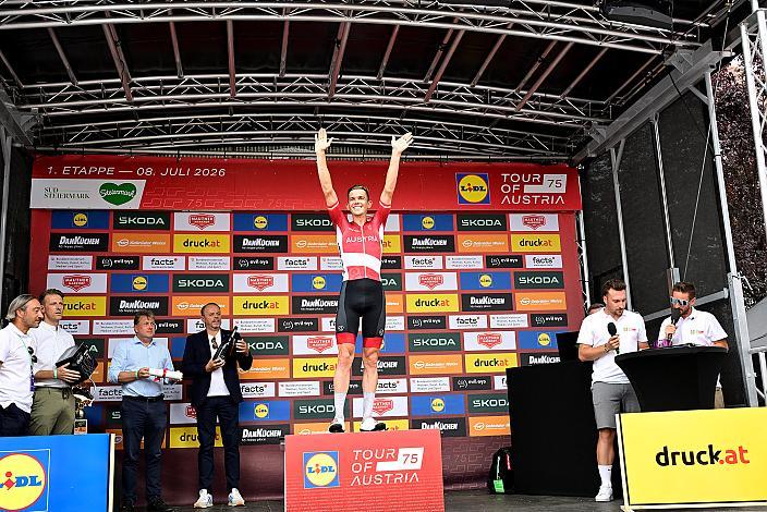 Etappensieger und Bester Österreicher Gregor Mühlberger (AUT, Austria) 1. Etappe von Graz - Gamlitz, 188km, Tour of Austria