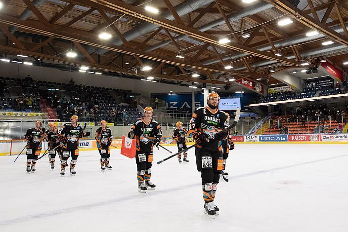 Letztes Heimspiel für das Team, Andreas Kristler (Steinbach Black Wings Linz) Steinbach Black Wings Linz vs Fehervar AV19, bet-at-home ICE Hockey League