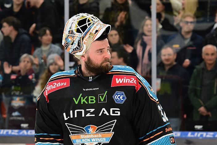Tormann Rasmus Tirronen (Steinbach Black Wings Linz) Semifinale 4, Win2Day ICE Hockey League, 4. Semifinale, Steinbach Black Wings Linz vs EC KAC,  Linz AG Eisarena