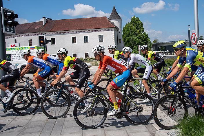 Riccardo Zoidl (AUT, Team Felbermayr Simplon Wels) im Trikot des Besten Österreichers 3. Etappe Traun - Hinterstoder, Int. Raiffeisen Oberösterreich Rundfahrt UCI Kat. 2.2