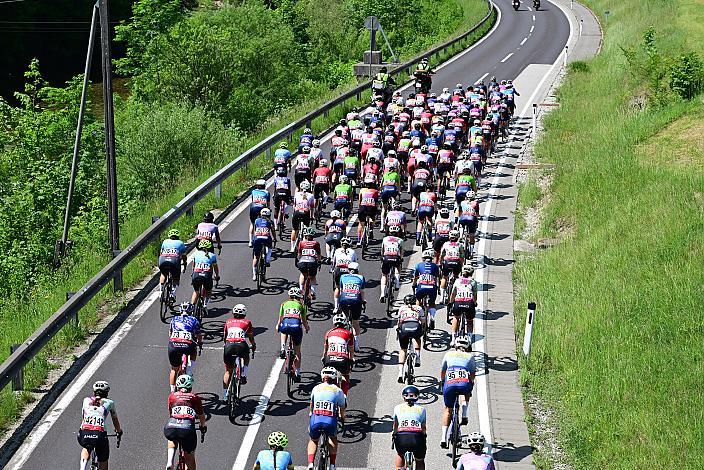 Das Peloton unterwegs im Ybbstal zum Hochkar, Ybbsitz - Hochkar, Sportland NÖ women tour