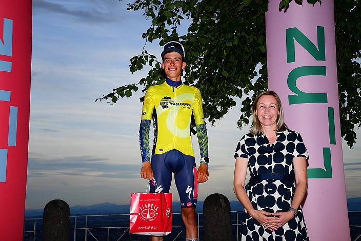 Gesamtführender und Etappensieger Henrique RIBEIRO BRAVO (BRA, SOUDAL QUICK-STEP DEVO TEAM) 1. Etappe Linz Hauptplatz - Pöstlingberg, Oberösterreich Rundfahrt