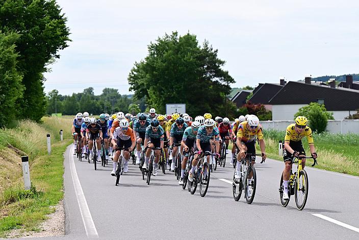 Das Peloton unterwegs im Traunviertel  3. Etappe Asten - Bad Schallerbach, Oberösterreich Rundfahrt