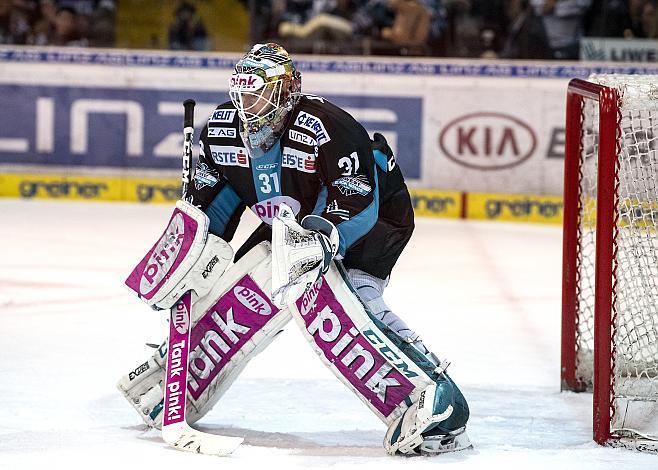 Tormann David Kickert (EHC Liwest Black Wings Linz) Spiel 6, EHC Liwest Black Wings Linz - Graz 99ers, Play Offs, Viertelfinale