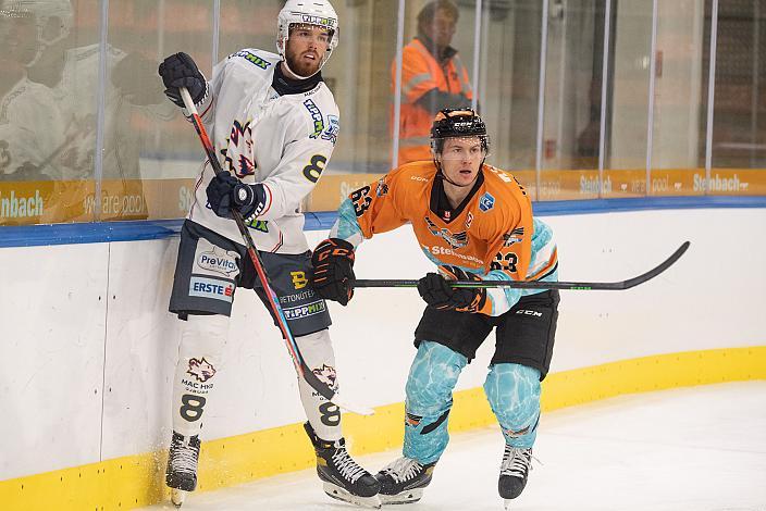 Marko Collak (MAC Budapest), Niklas Bretschneider (Steinbach Black Wings Linz) Steinbach Black Wings Linz  vs MAC Budapest