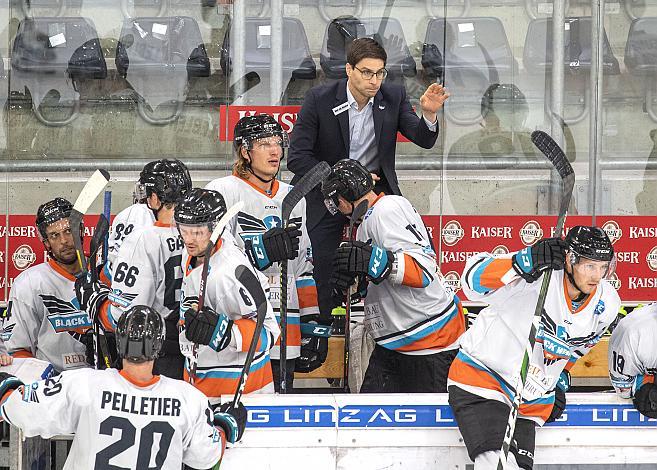 Head-Coach Pierre Beaulieu (Black Wings 1992) Black Wings Linz vs Graz 99ers, Eishockey, Testspiel