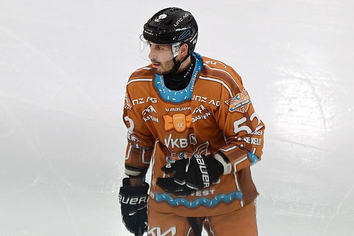 Yohann Aumtu (Steinbach Black Wings Linz), 30. Runde ICE, Steinbach Black Wings Linz vs EC Red Bull Salzburg, Linz AG Eisarena 