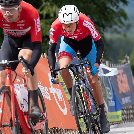Moran Vermeulen (AUT, Team Felbermayr Simplon Wels) im Roten Trikot des Liga Führenden, Ranshofen, 22. Braunauer Radsporttage, ÖRV RadLiga, Radsport, Radliga, ÖRV, Herren Elite, 